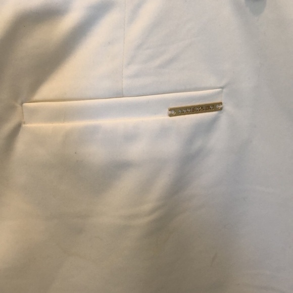 Anne Klein Women’s Classy White Gold Casual Classic Trousers Pants Size 10 - Picture 6 of 14